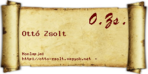 Ottó Zsolt névjegykártya